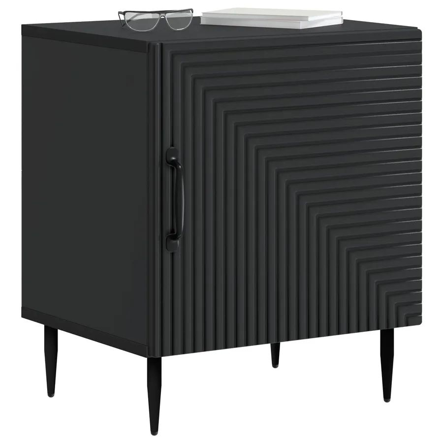 Cabinet de chevet 2 pcs Noir 43 x 34,5 x 50 cm - 3