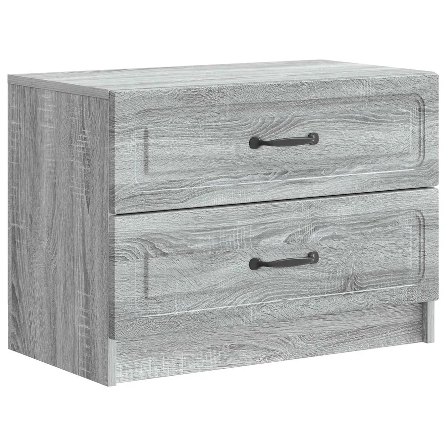 Cabinet de chevet avec tiroir Sonoma gris 62 x 34,5 x 44,5 cm - 2