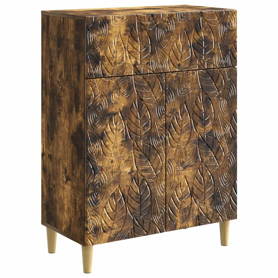Buffet Chêne fumé 66 x 34,5 x 90 cm Bois d'ingénierie - 2