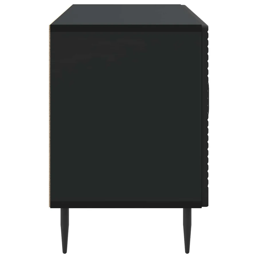 Meuble TV Noir 99 x 34,5 x 50 cm Bois d'ingénierie - 7