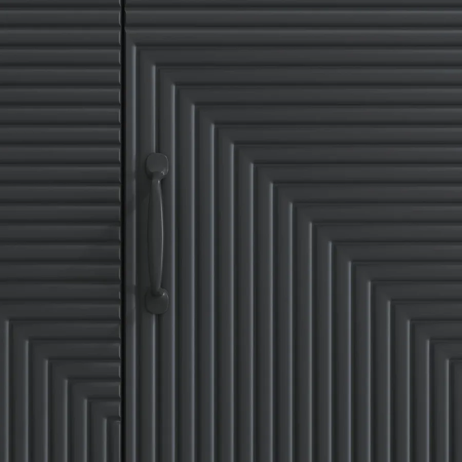Meuble TV Noir 99 x 34,5 x 50 cm Bois d'ingénierie - 8
