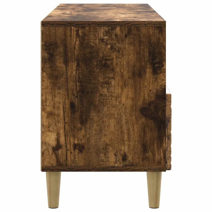 Meuble TV 102 x 34,5 x 50 cm Chêne fumé Bois d'ingénierie - 6