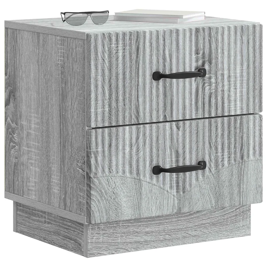 Cabinet de chevet avec tiroir Sonoma gris 43 x 34,5 x 44,5 cm - 3