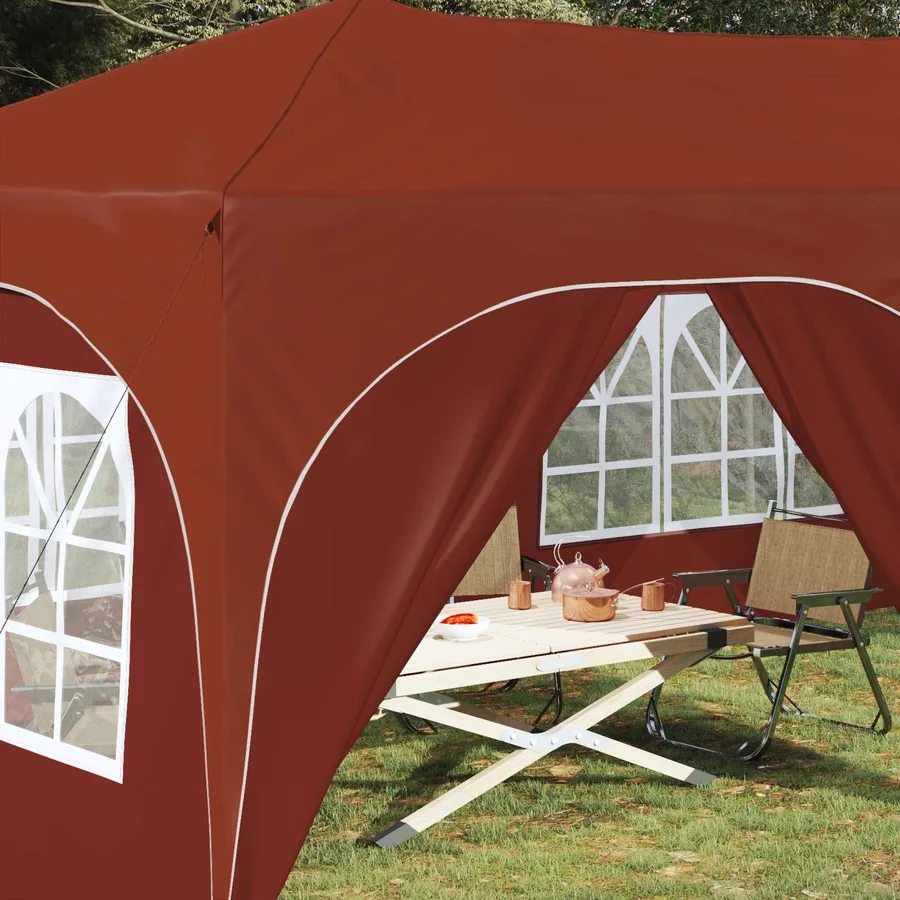 Tente de fête pop-up 575 x 288 x 245 cm Terre cuite - 3