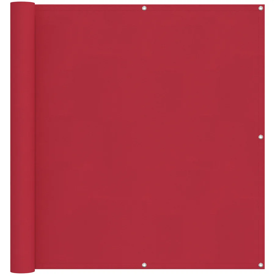 Écran de balcon Rouge 120 x 200 cm Tissu Oxford - 2