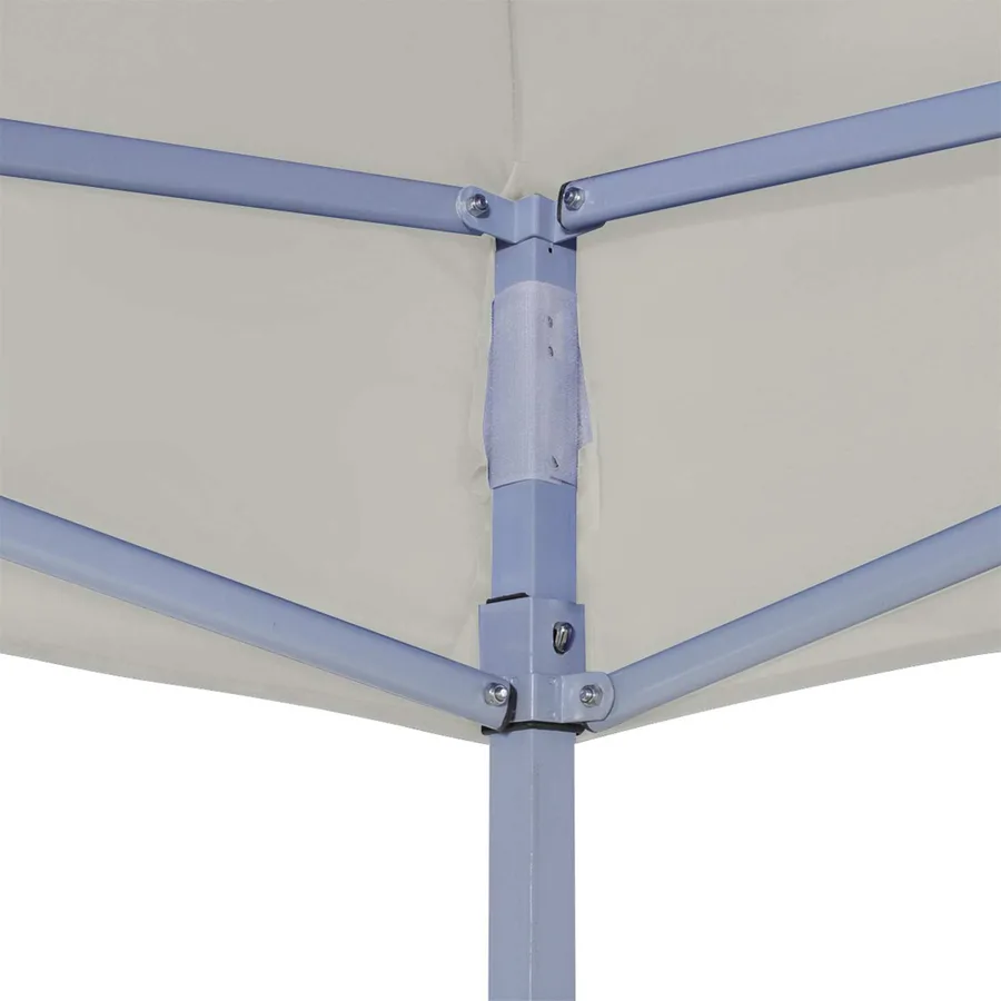 Tente de fête Crème 200 x 200 x 315 cm Tissu Oxford - 4