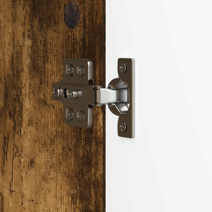 Meuble TV Chêne fumé 99 x 34,5 x 50 cm Bois d'ingénierie - 9