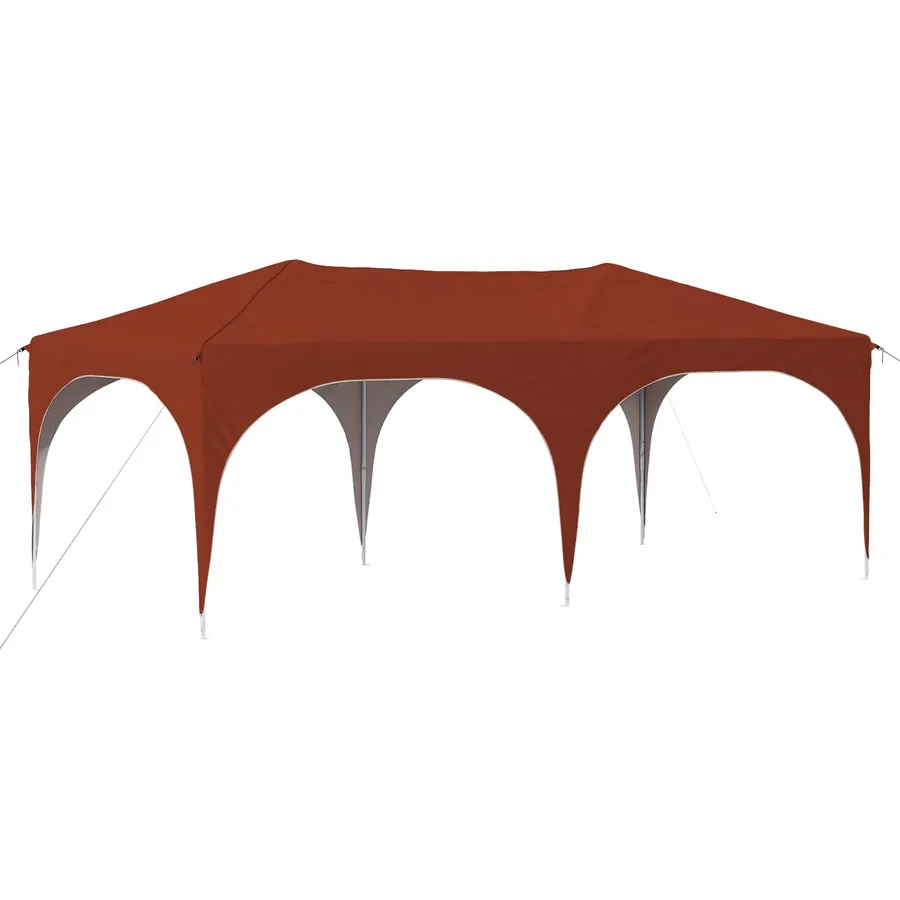 Tente de fête pop-up 575 x 288 x 245 cm Terre cuite - 2