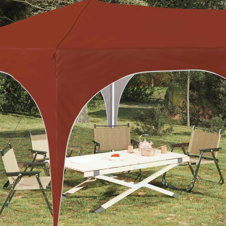 Tente de fête pop-up 575 x 288 x 245 cm Terre cuite - 3