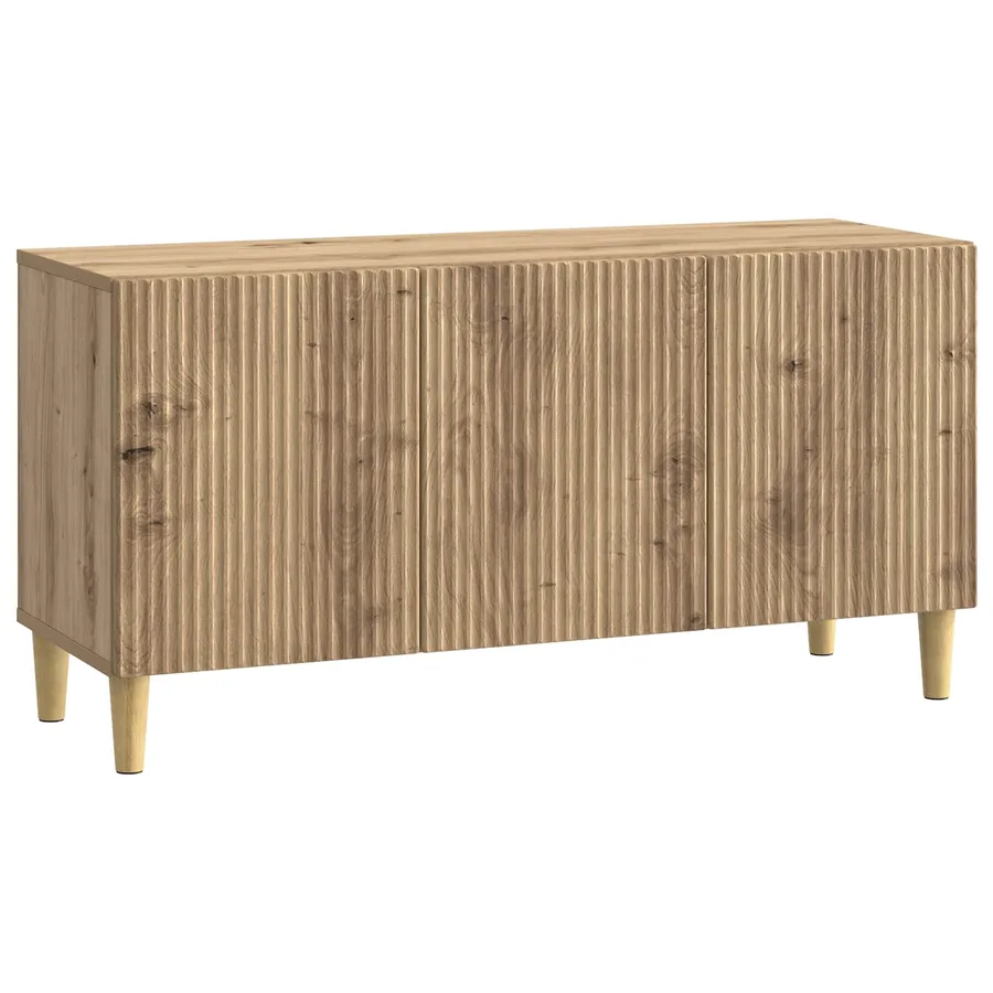 Meuble TV 99 x 34,5 x 50 cm Chêne artisanal Bois d'ingénierie - 2