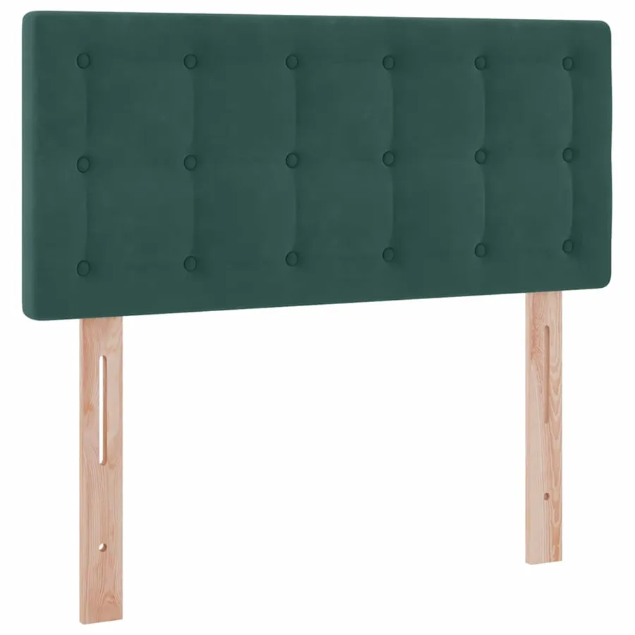 Lit de rangement LED avec matelas Vert foncé 100 x 200 cm - 10