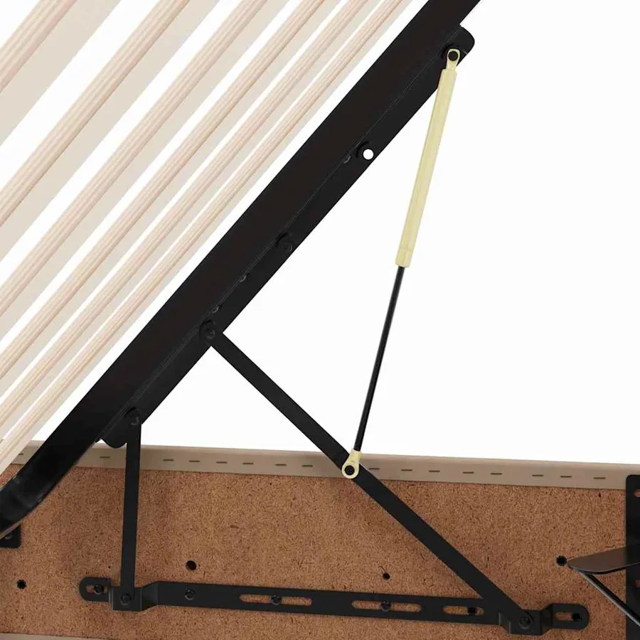 Lit avec rangement et matelas Cappuccino 90 x 200 cm - 13