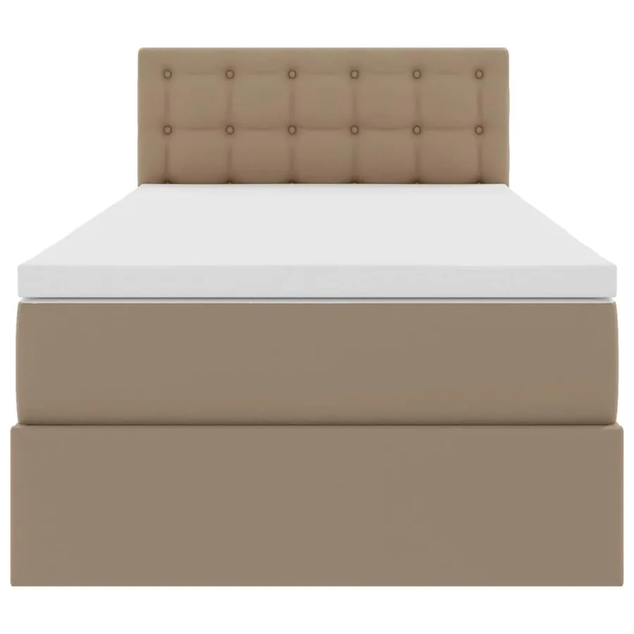 Lit avec rangement et matelas Cappuccino 90 x 200 cm - 7
