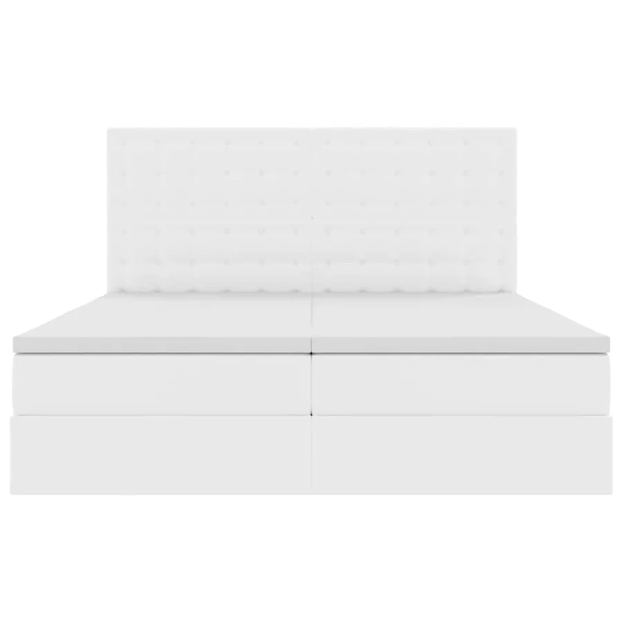 Lit avec rangement et matelas Blanc pur 180 x 200 cm - 10