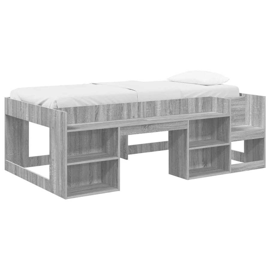 Cadre de lit pour enfants avec rangement Sonoma gris - 2
