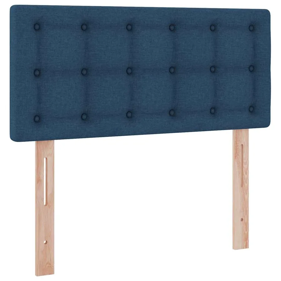 Lit de rangement LED avec matelas Bleu 100 x 200 cm Tissu - 10