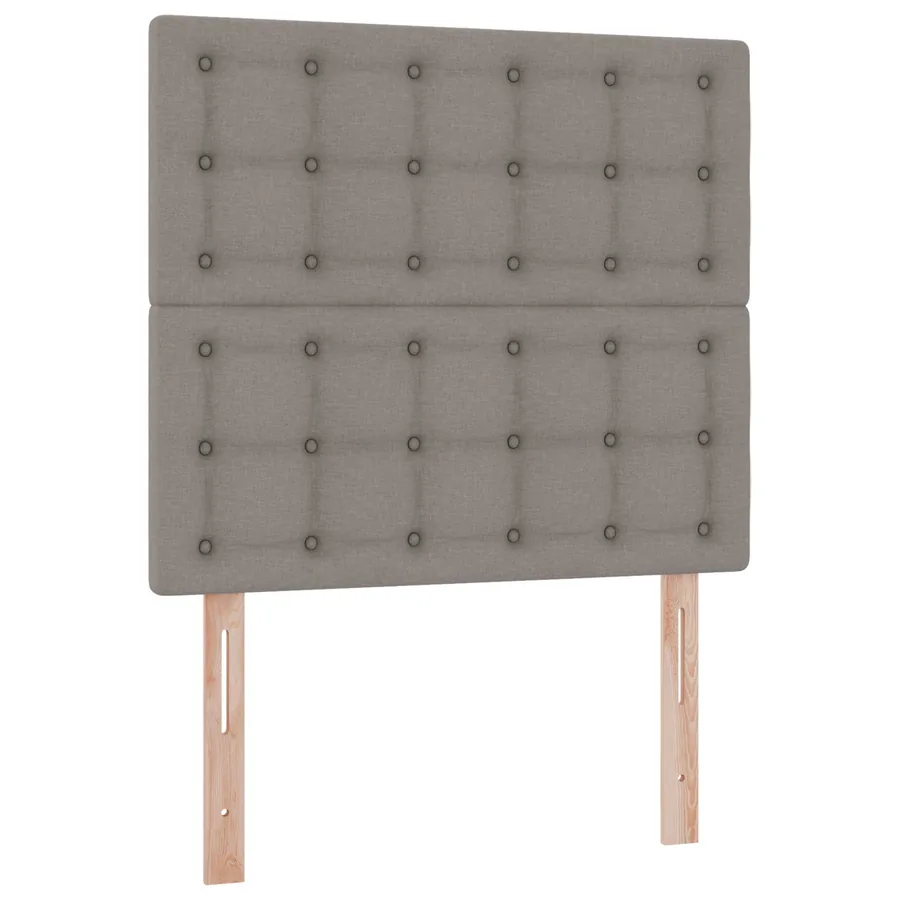 Lit de rangement LED avec matelas Taupe 90 x 200 cm Tissu - 10