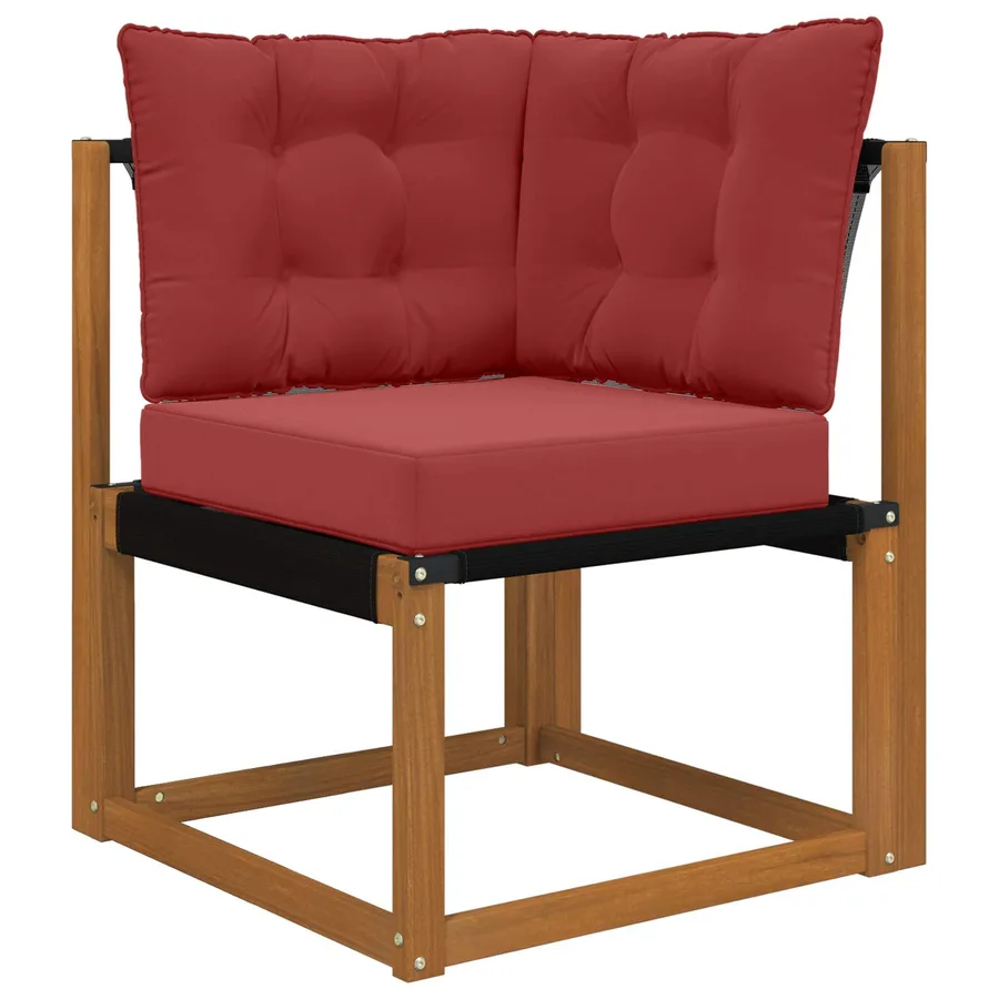 Coussin de canapé d'extérieur Polyester Bordeaux - 3