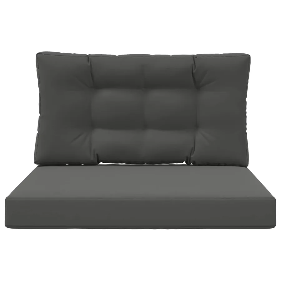 Coussin de canapé d'extérieur 2 pcs Anthracite Polyester - 6