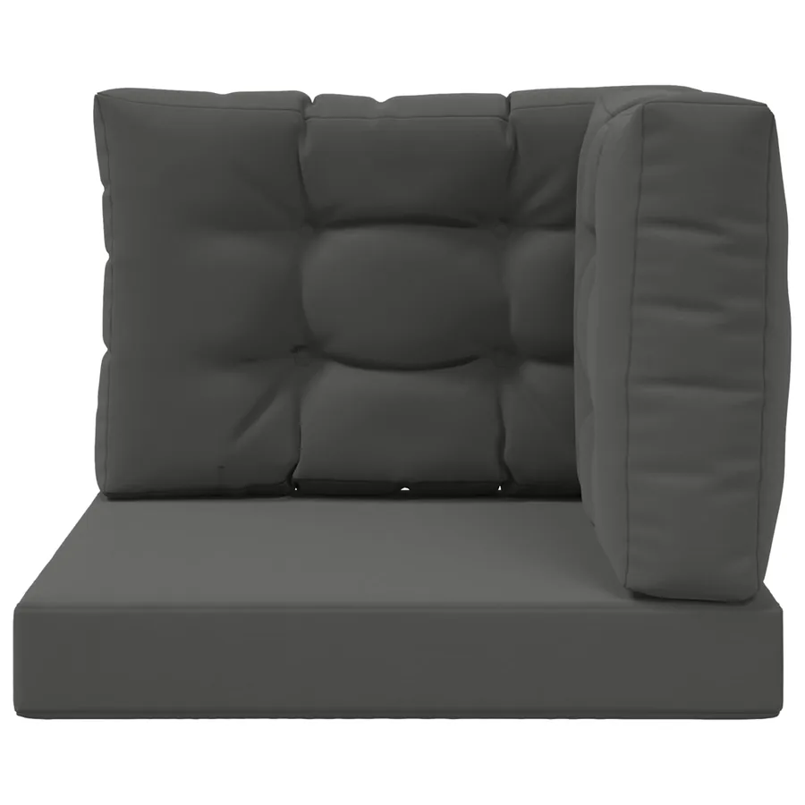 Coussin de canapé d'extérieur 3 pcs Anthracite Polyester - 6