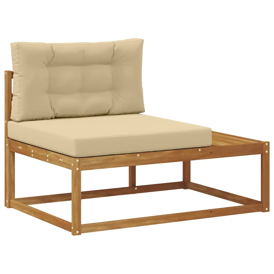 Canapé d'extérieur extrémité Naturel 115 x 83 x 73 cm - 2