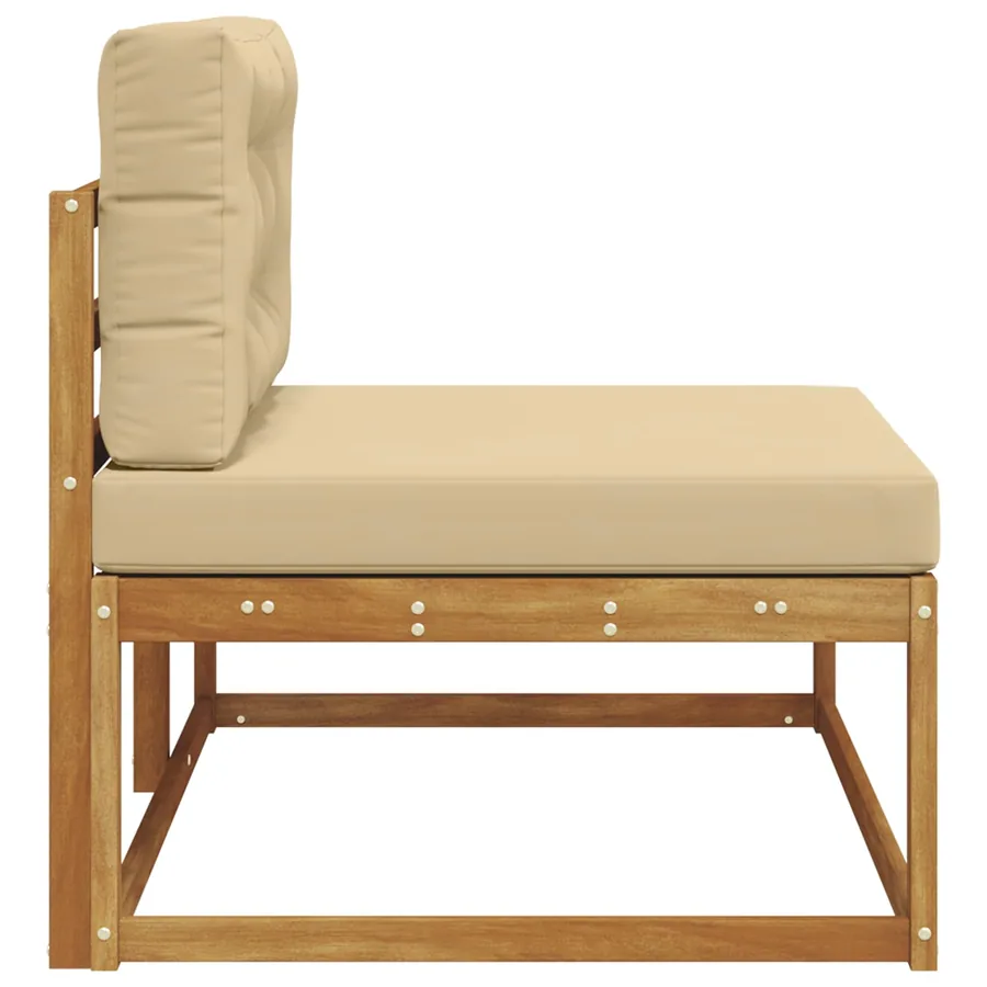 Canapé d'extérieur extrémité Naturel 115 x 83 x 73 cm - 5