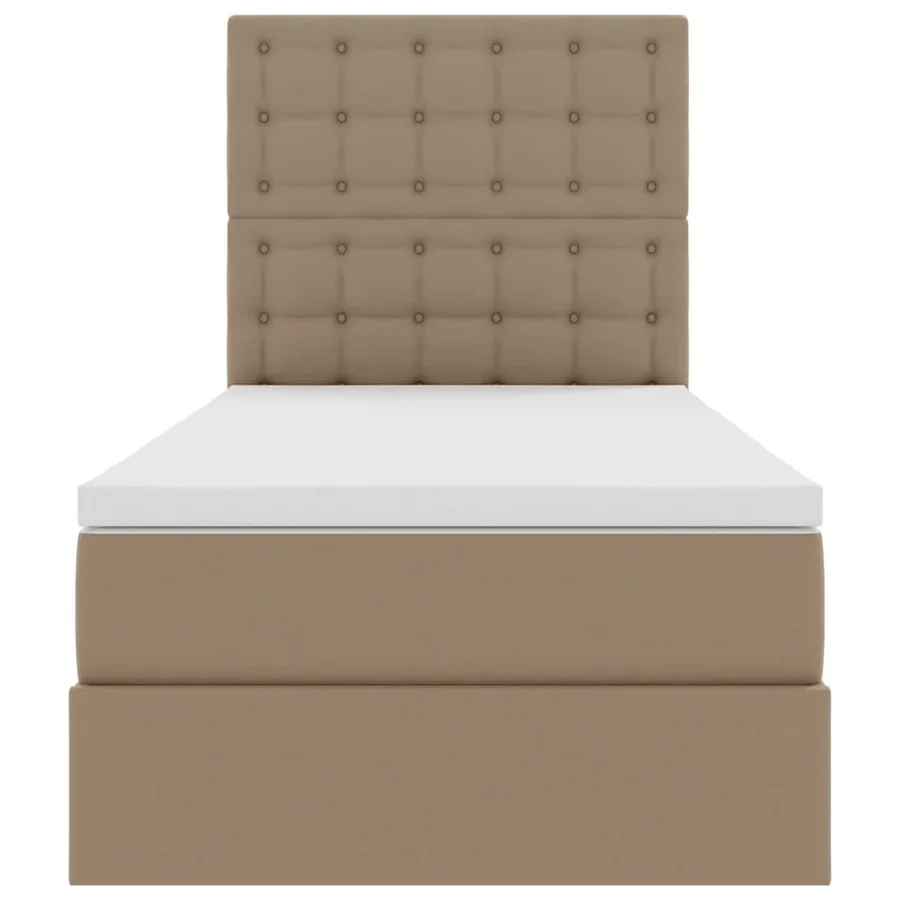 Lit de Rangement Cappuccino 90 x 190 cm Cuir synthétique - 6