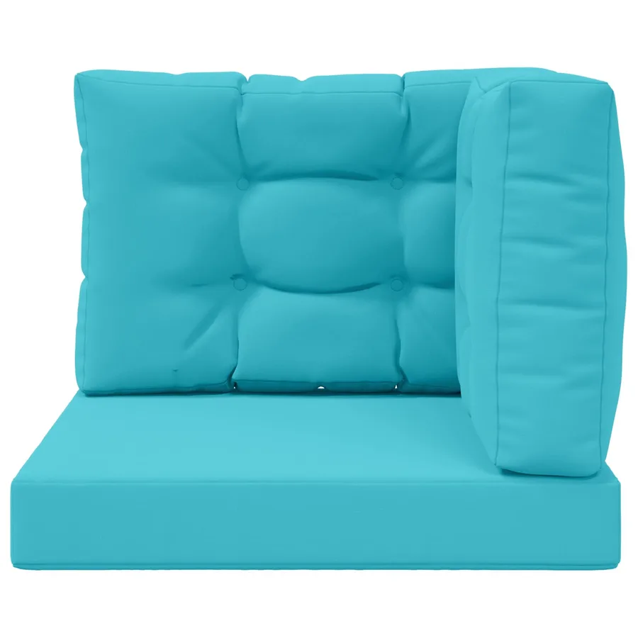 Coussin de canapé d'extérieur 3 pcs Turquoise Polyester - 6