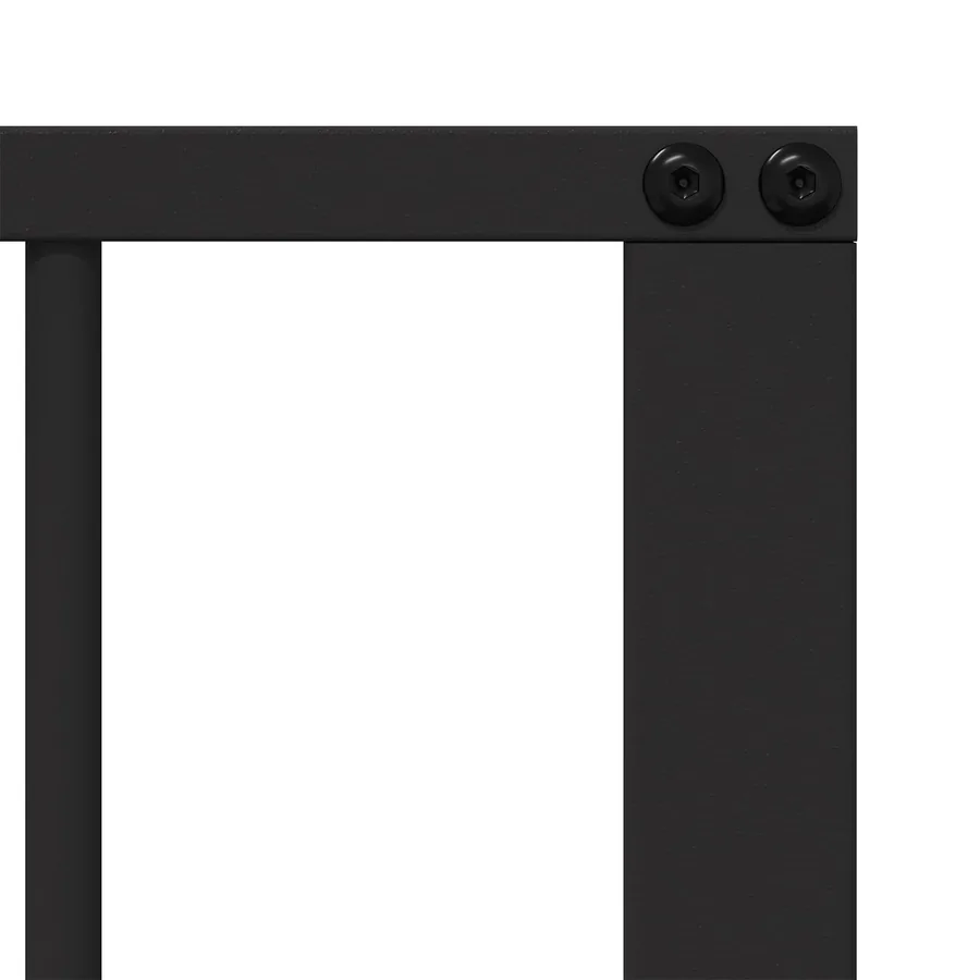 Porte pour chien 4 pcs Noir 60 x 80 cm Acier galvanisé - 7