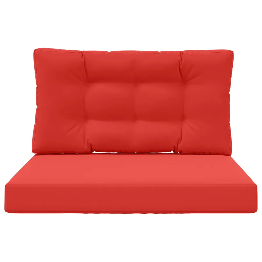 Coussin de canapé d'extérieur 2 pcs Rouge Polyester - 6