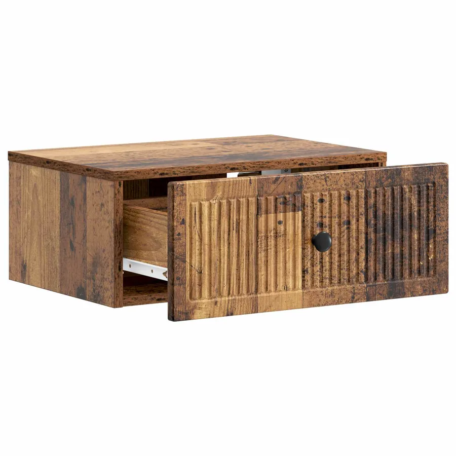 Cabinet de chevet avec tiroir Bois ancien 49 x 34,5 x 20 cm - 4