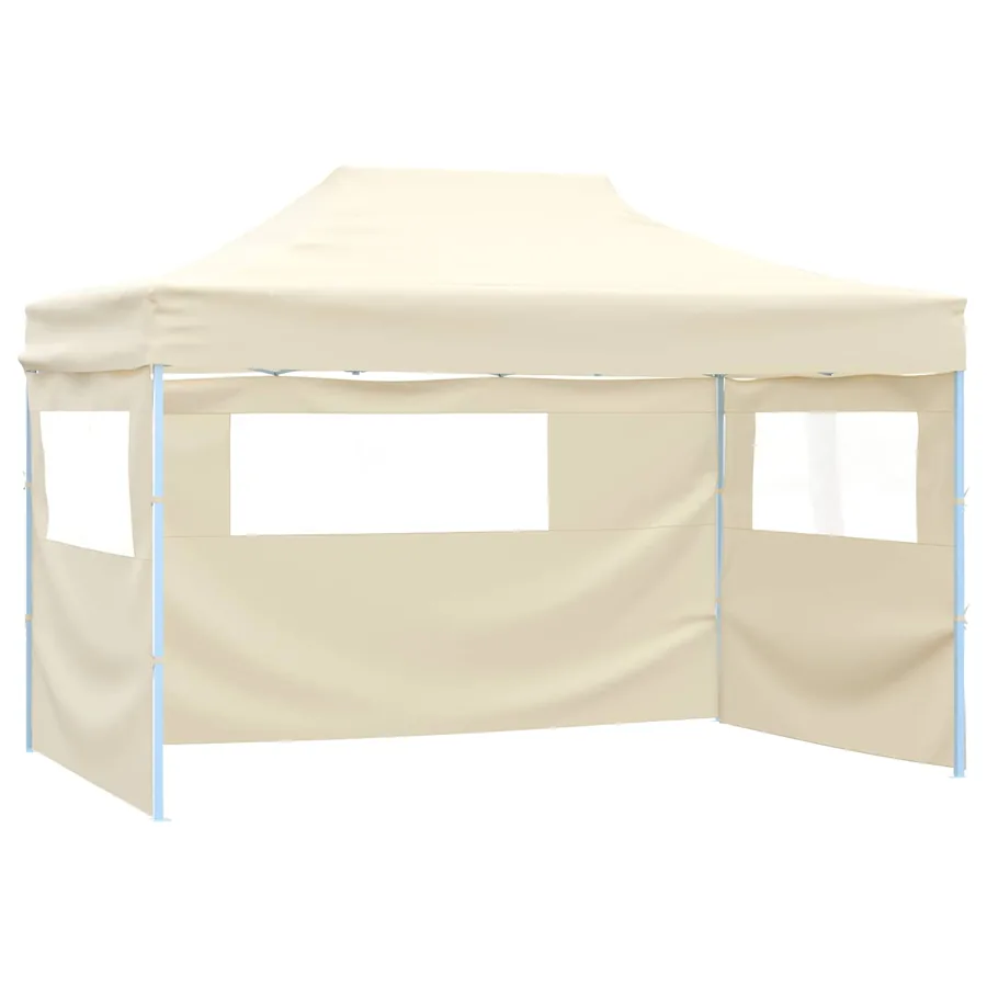 Tente de fête Crème 291 x 431 x 315 cm Tissu Oxford