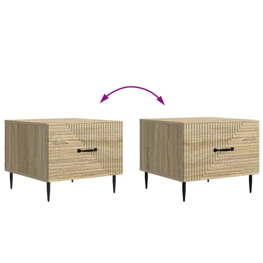 Table basse Chêne Sonoma 49 x 50 x 40 cm Bois d'ingénierie - 8