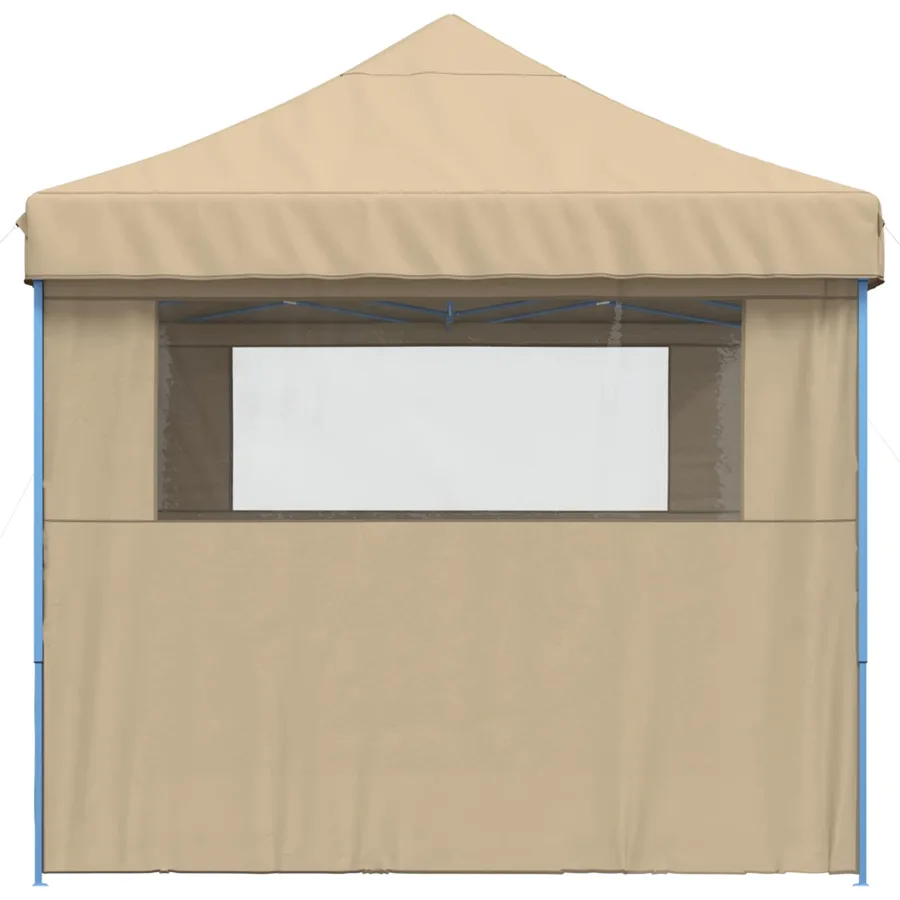 Tente de fête Beige 279 x 410 x 315 cm Tissu Oxford - 5