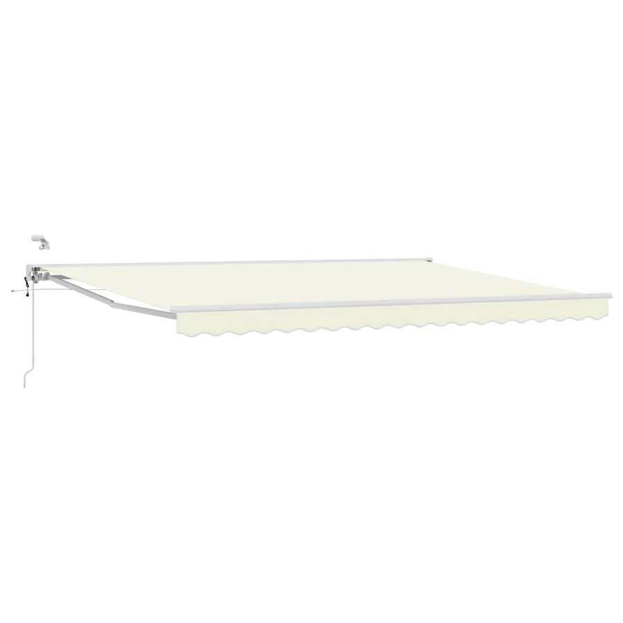 Auvent rétractable électrique Crème et Blanc 4,5 × 3 m - 2