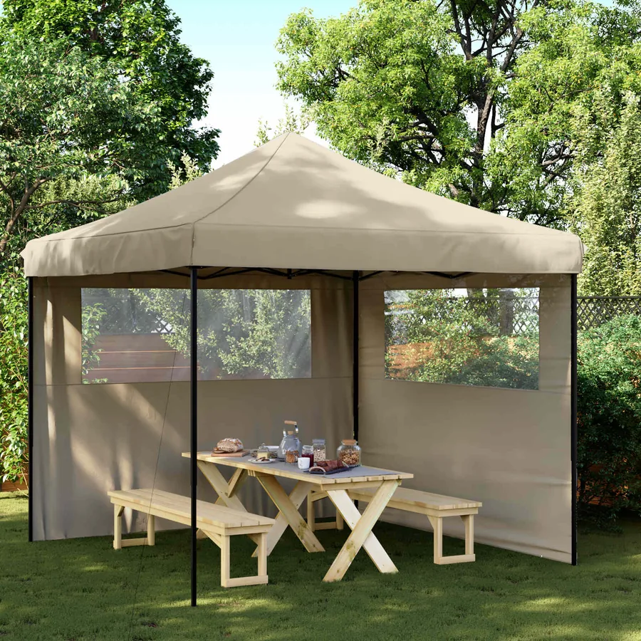 Tente de fête Taupe 292 x 292 x 315 cm Tissu Oxford