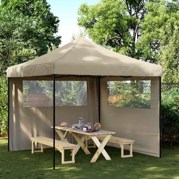 Tente de fête Taupe 292 x 292 x 315 cm Tissu Oxford