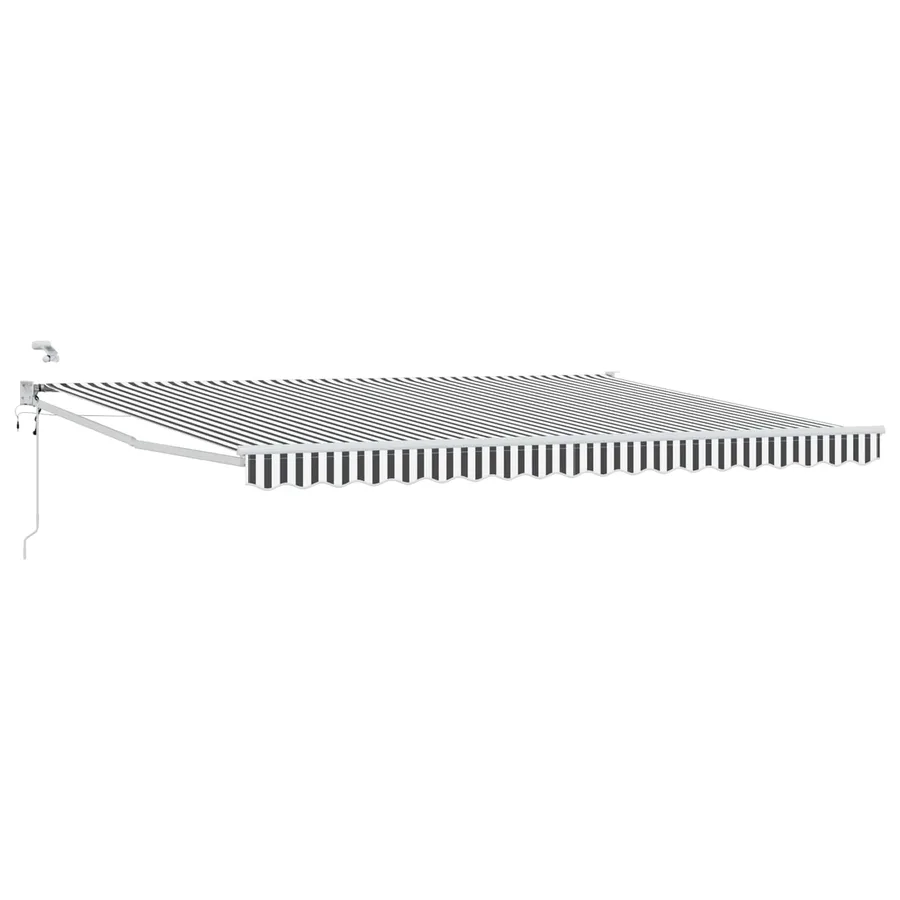 Auvent rétractable électrique Anthracite et blanc 4,5 × 3 m - 2