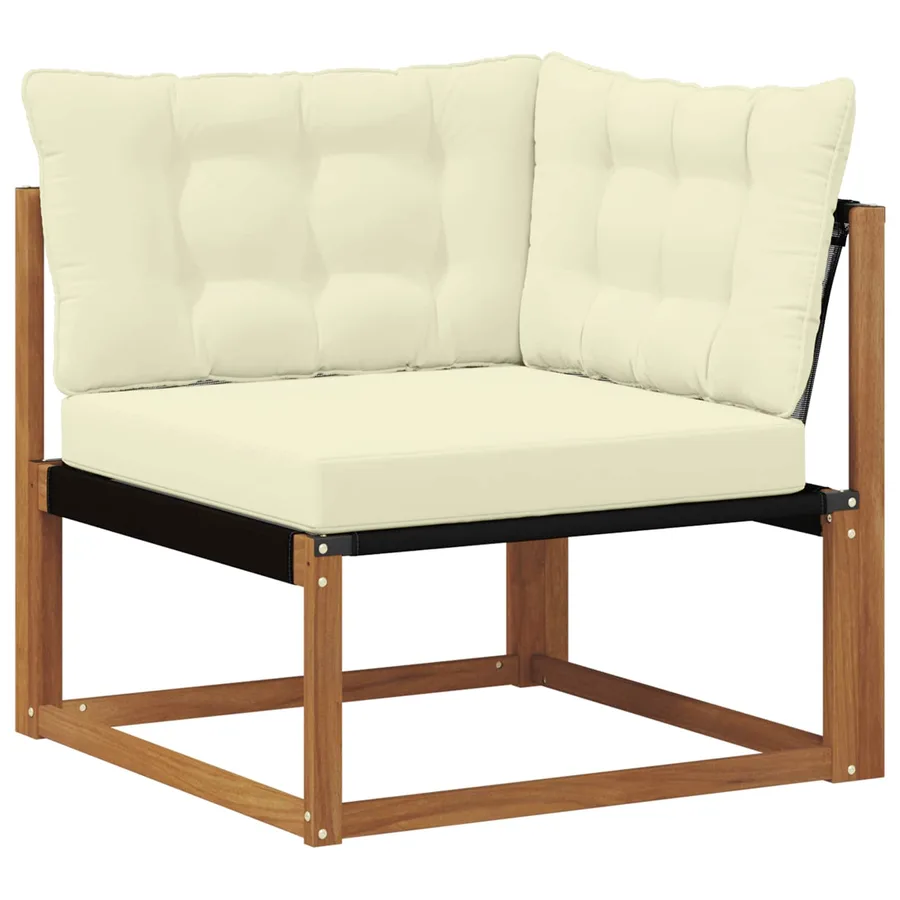 Ensemble de canapés d'extérieur 7 pcs Naturel et Crème - 5