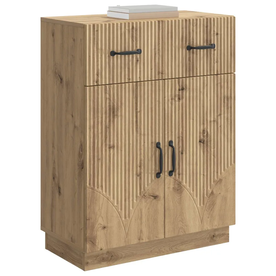 Buffet Chêne artisanal 66 x 34,5 x 87 cm Bois d'ingénierie - 3