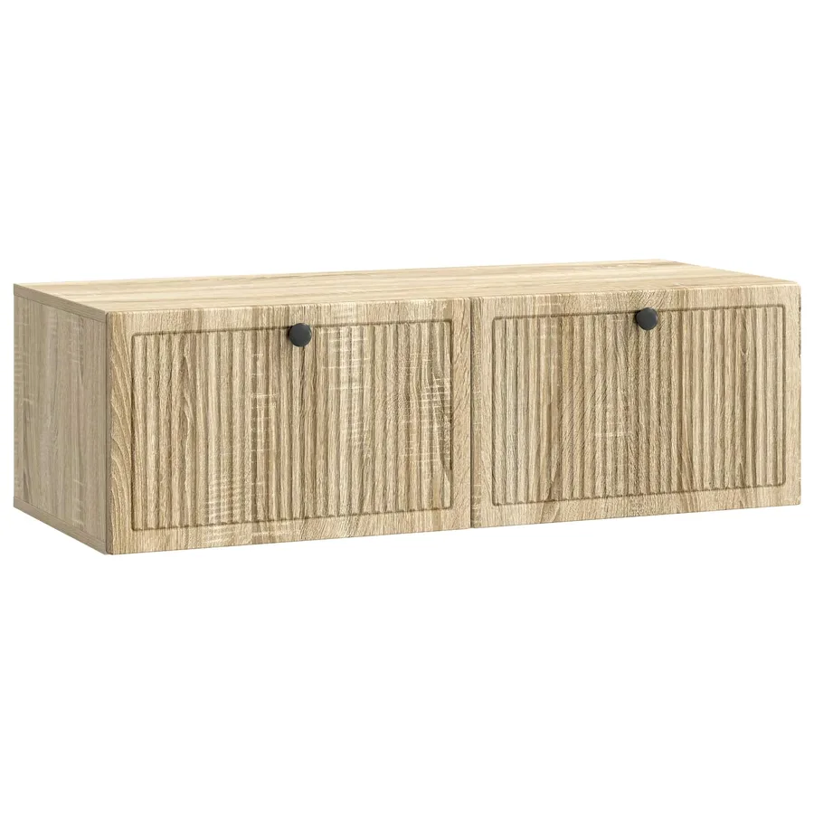 Meuble TV mural Chêne Sonoma 98 x 41 x 30 cm Bois d'ingénierie - 2