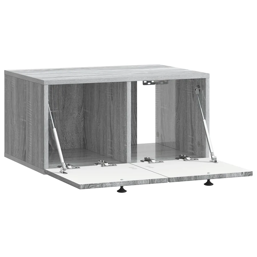Meuble TV mural Sonoma gris 59,5 x 41 x 30 cm Bois d'ingénierie - 5
