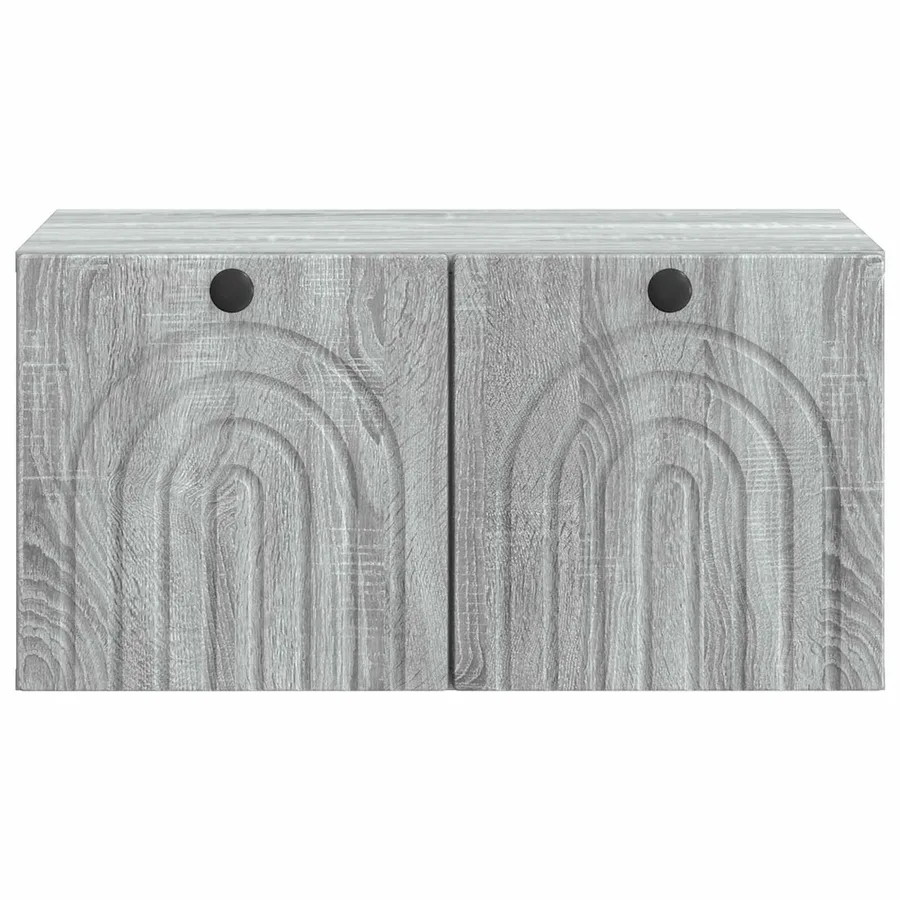 Meuble TV mural Sonoma gris 59,5 x 41 x 30 cm Bois d'ingénierie - 6