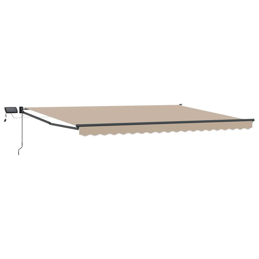 Store rétractable manuel avec LEDs 4,5 × 3 m - 2