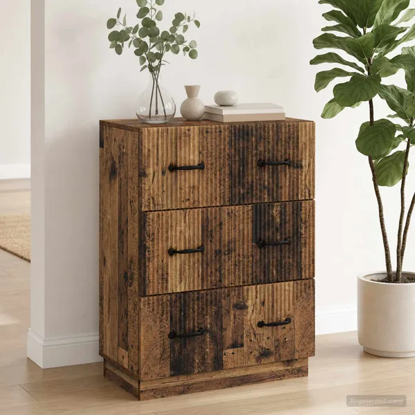 Armoire à tiroirs Bois ancien 66 x 34,5 x 87 cm