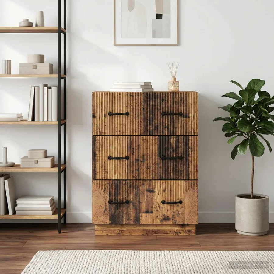 Armoire à tiroirs Bois ancien 66 x 34,5 x 87 cm - 4