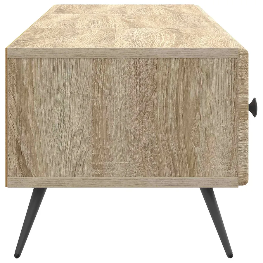 Meuble TV Chêne Sonoma 147 x 34,5 x 30 cm Bois d'ingénierie - 7
