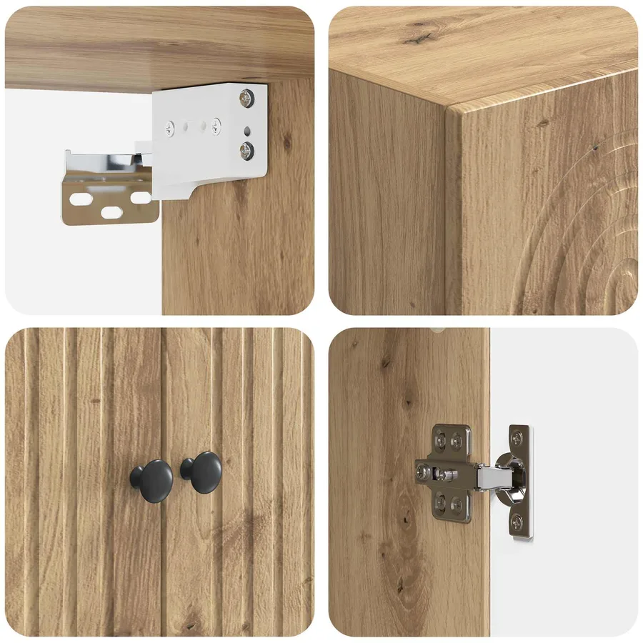 Ensemble de Meubles 2 pc Bois d'ingénierie - 9