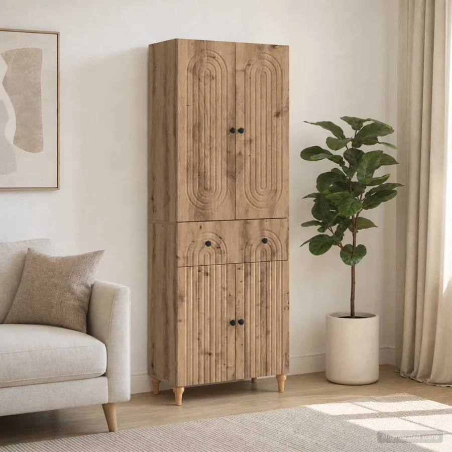 Ensemble de Meubles 2 pc Bois d'ingénierie