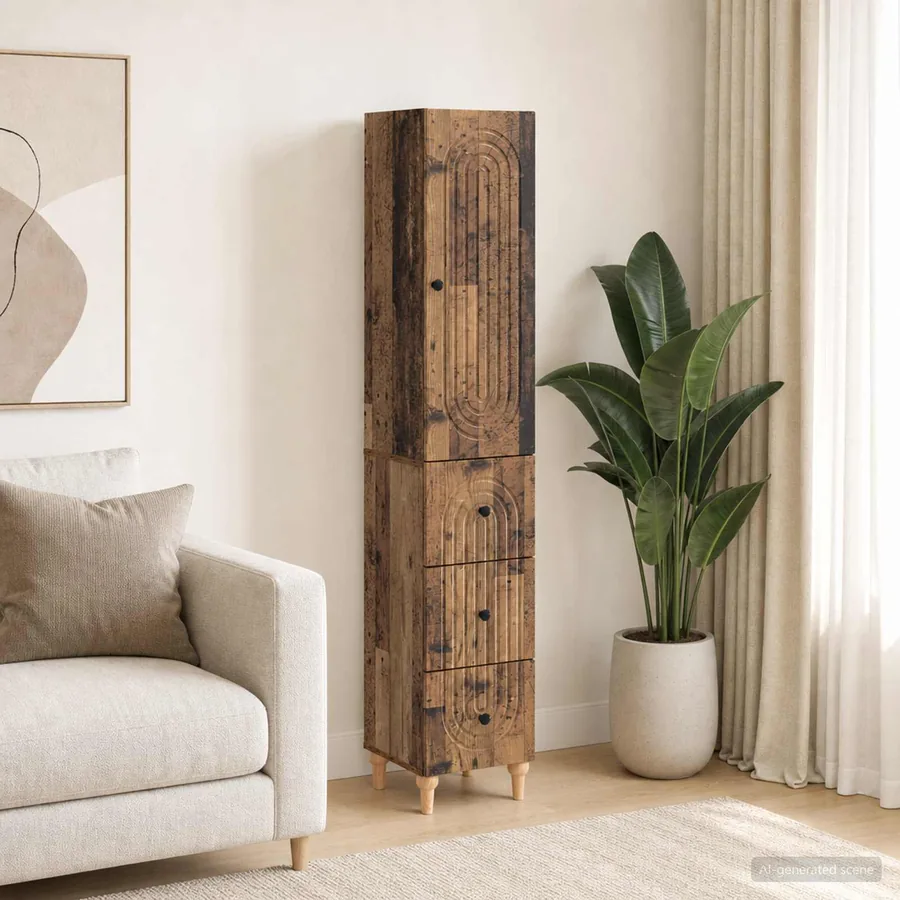 Ensemble de Meubles 2 pcs 33 x 34,5 x 90 cm Bois d'ingénierie